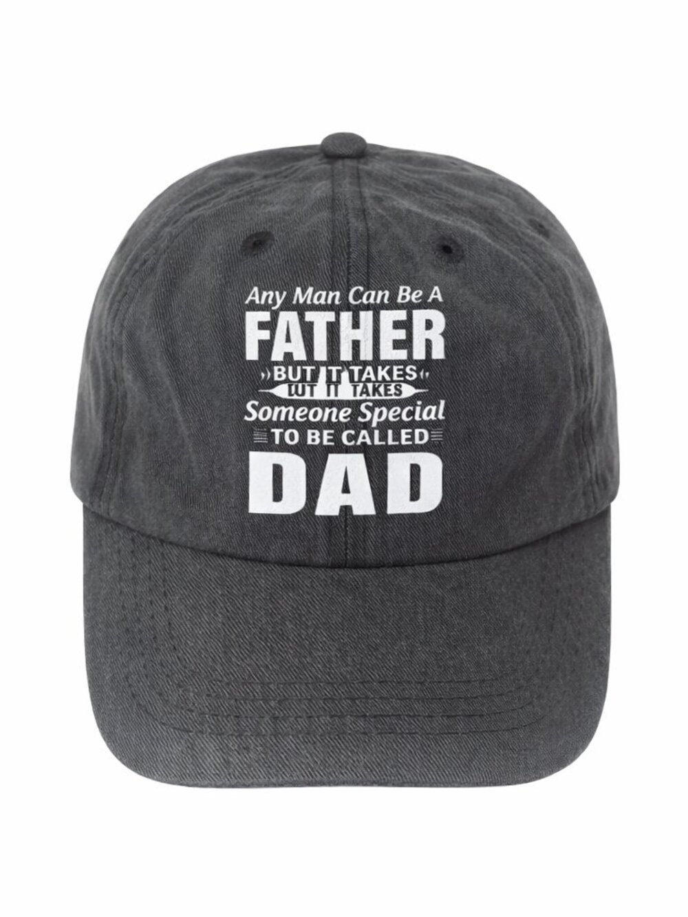Special Gift for Dad – Adjustable Black Baseball Cap